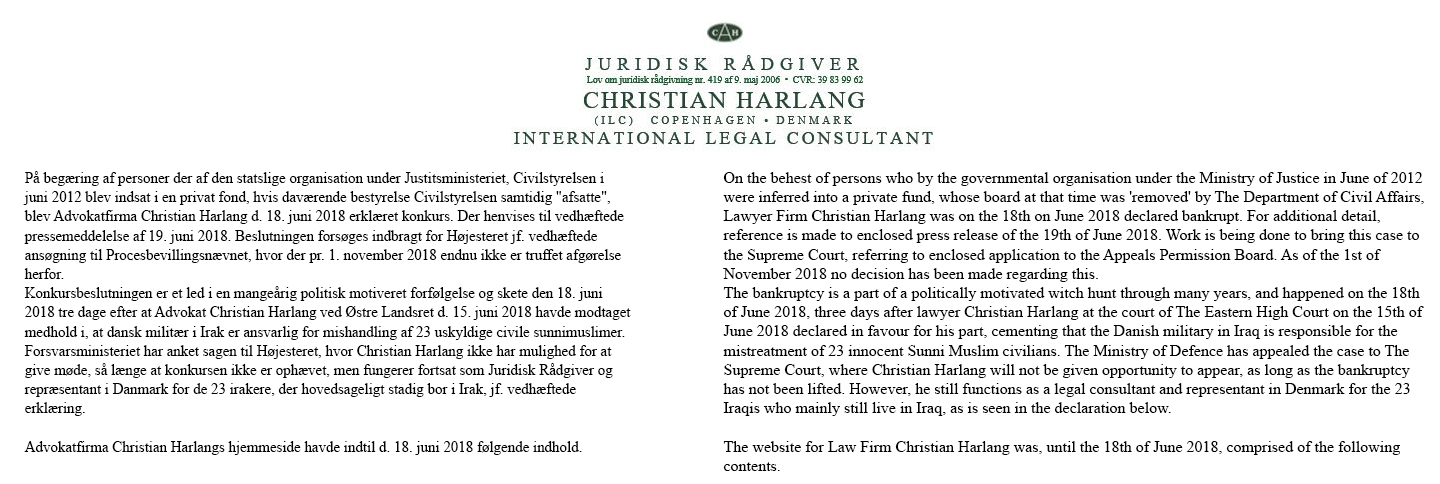 Juridisk Rådgiver Christian Harlang Logo